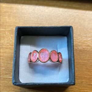 Pink Stone Rose Gold Ring